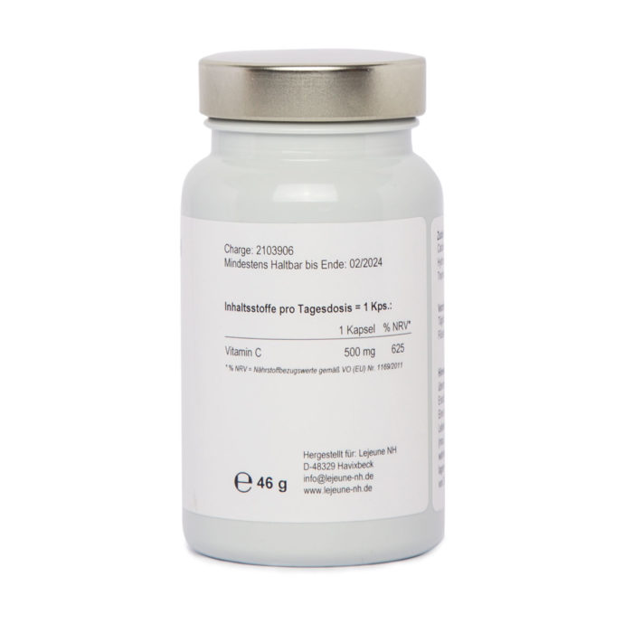 Nahrungsergänzungsmittel; Lejeune NH; Vitamin C