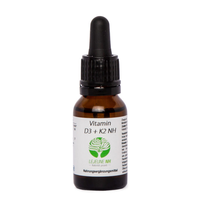 Nahrungsergänzungsmittel; Lejeune NH; Vitamin D3; Vitamin K2, Vitamin D3 + K2 NH