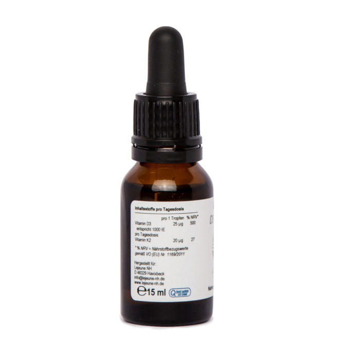 Nahrungsergänzungsmittel; Lejeune NH; Vitamin D3; Vitamin K2, Vitamin D3 + K2 NH